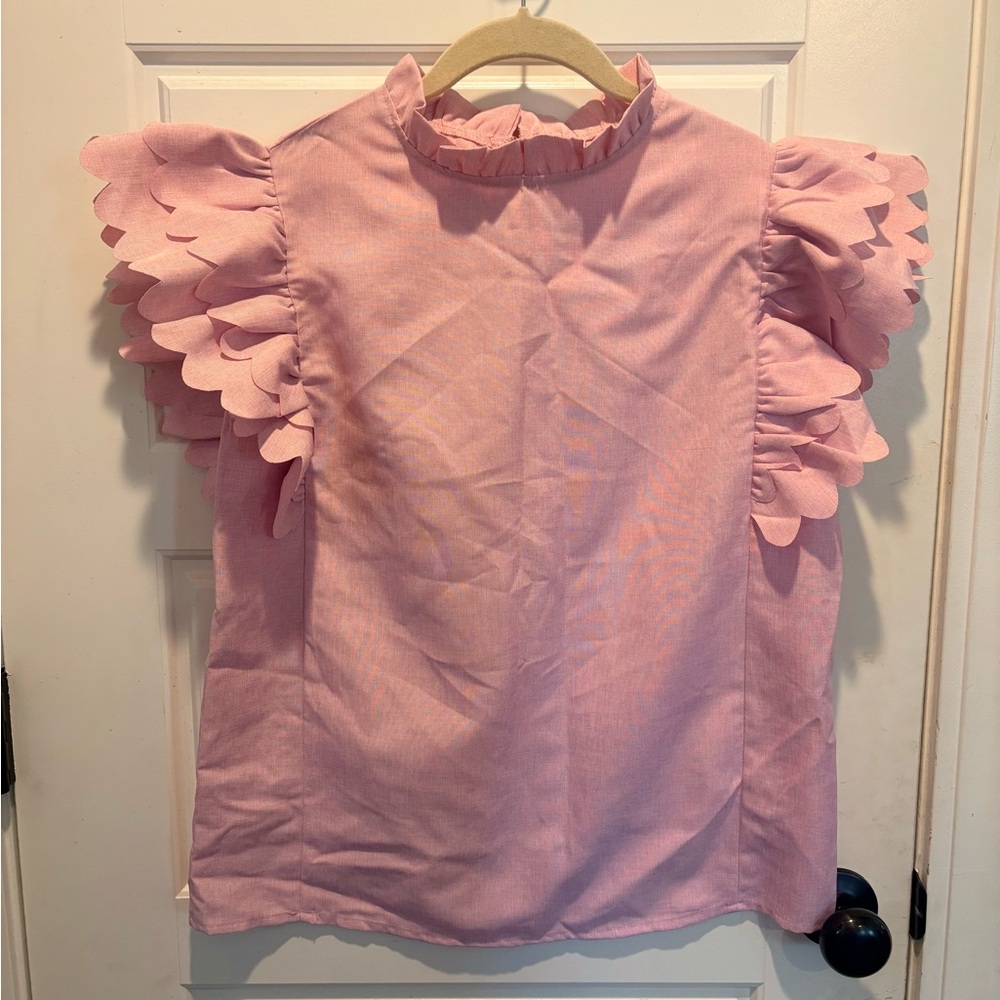 Vintage Flair Boutique Ruffled Top NWT